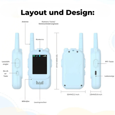 ChatScout™ – Kinder Video Kommunikations Walkie-Talkies