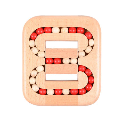 LoopLogic™ – Handgehaltenes Holzperlen-Puzzlespiel