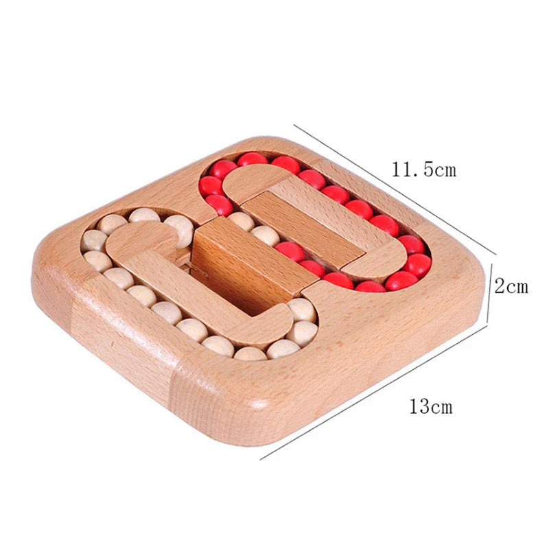 LoopLogic™ – Handgehaltenes Holzperlen-Puzzlespiel