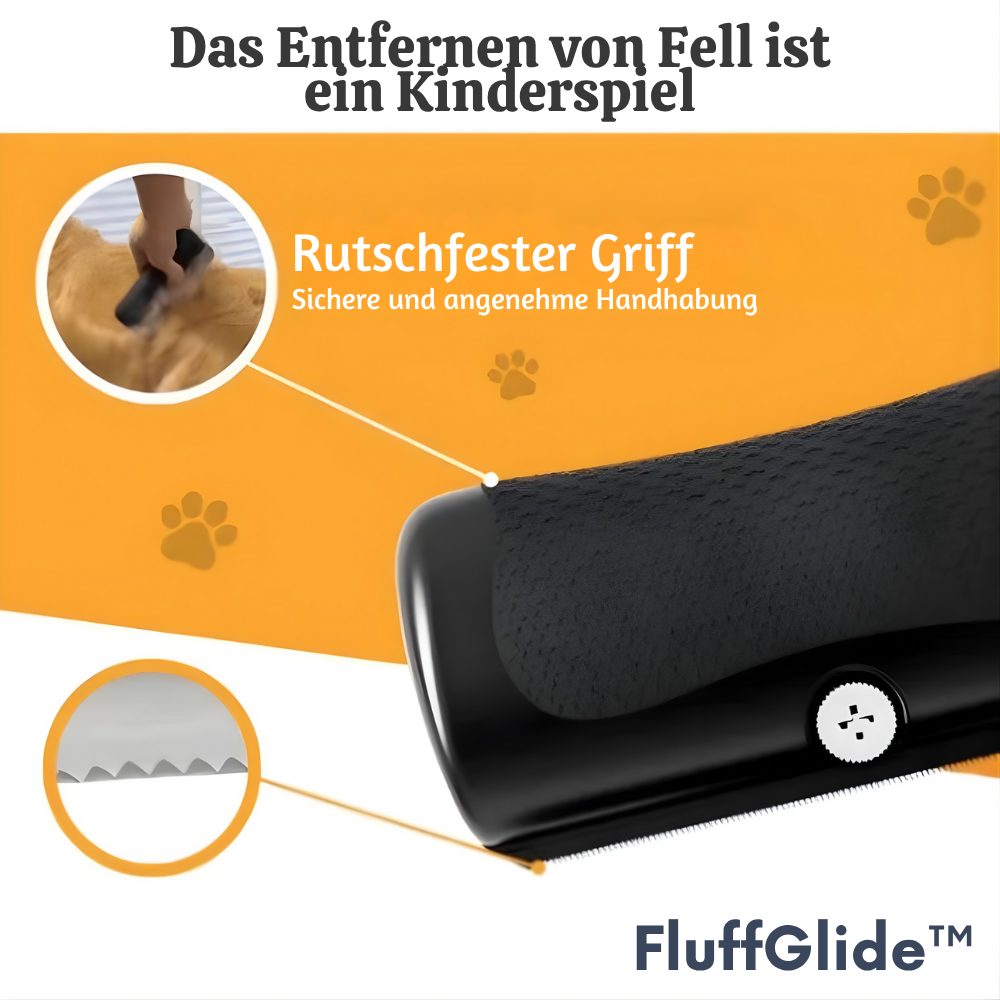 FluffGlide™ – Sanfte Anti-Zug Pflegebürste für Haustiere