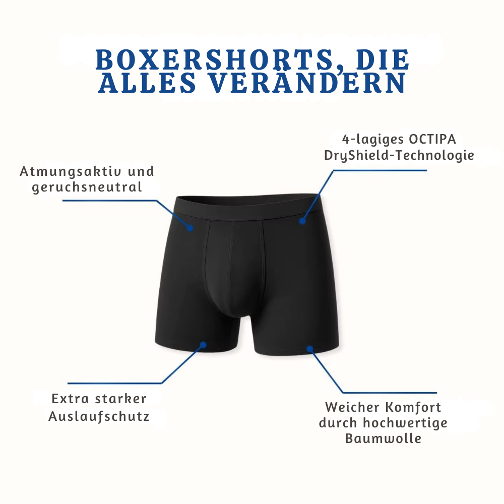Harald™ – Auslaufsichere Inkontinenz Boxershorts für Herren