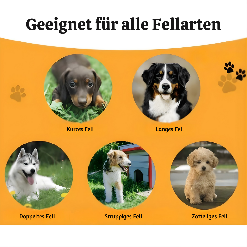 FluffGlide™ – Sanfte Anti-Zug Pflegebürste für Haustiere