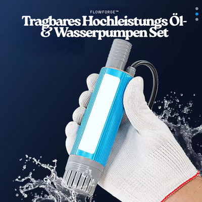 FlowForge™ – Tragbares Hochleistungs Öl- & Wasserpumpen Set