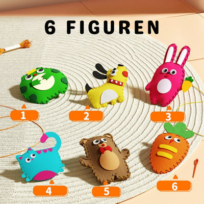 CraftCritters™ – Kinder DIY 3D Stickerei Bastelset