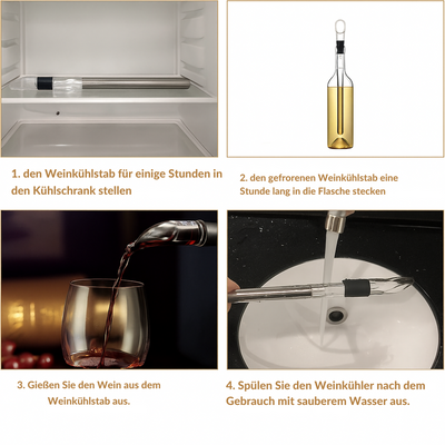 ChillPour™ – Sofortiger Tropffreier Weinkühler