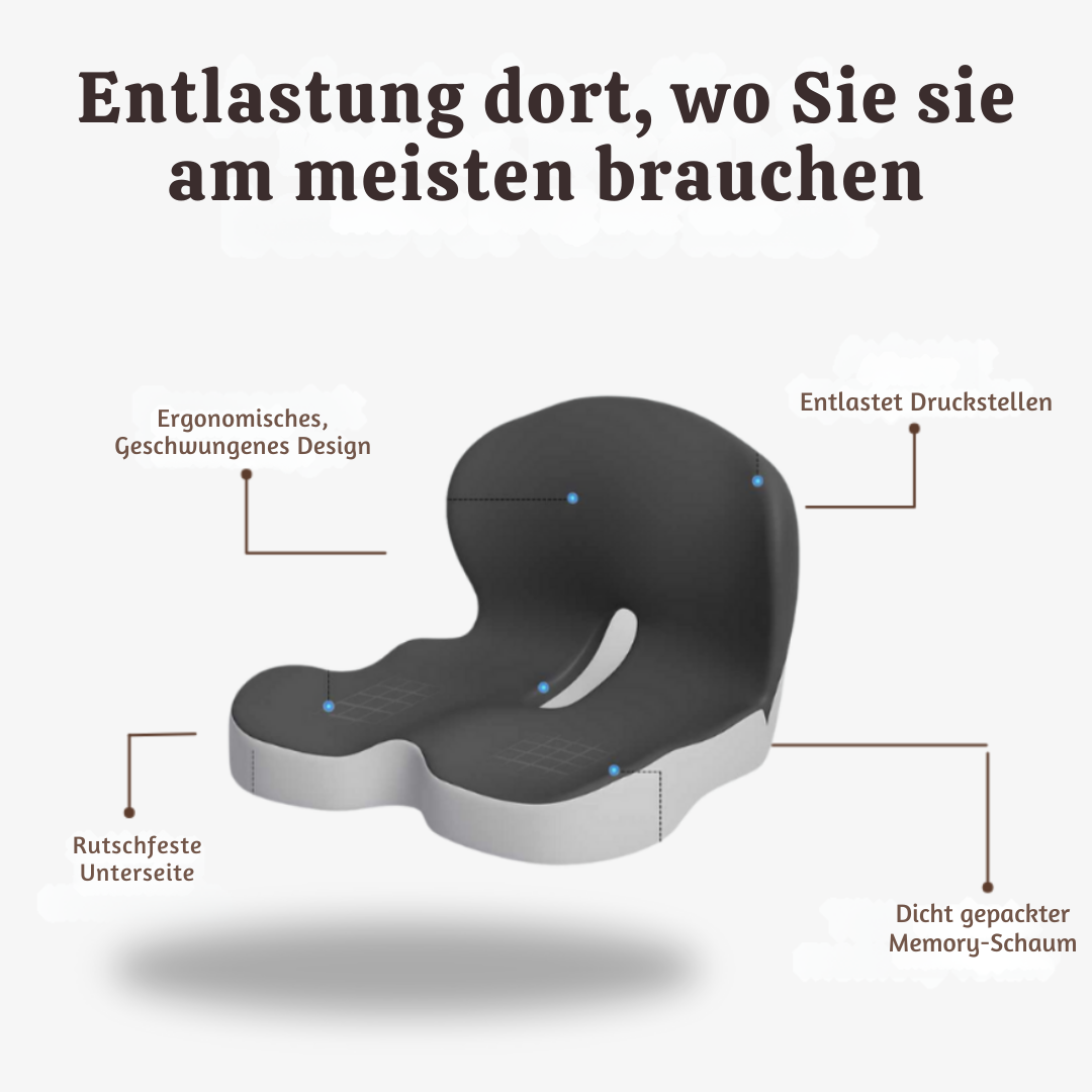 PostureEase™ – Orthopädisches Sitzkissen