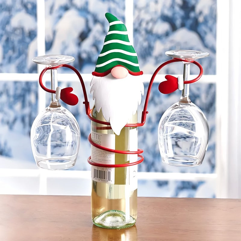 HollyHost™ – Weihnachts Weinflaschen- und Glashalter