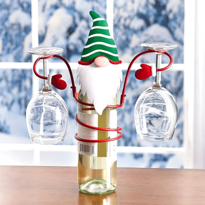 HollyHost™ – Weihnachts Weinflaschen- und Glashalter