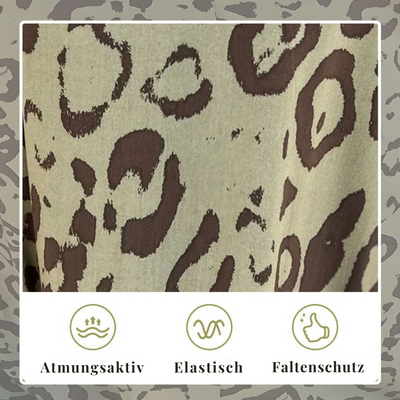 Savara™ – Elegantes Sommerkleid mit Leopardenmuster