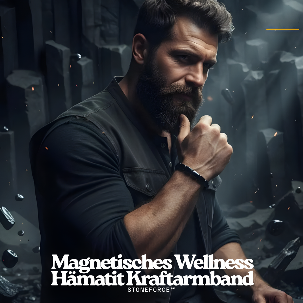 StoneForce™ – Magnetisches Wellness Hämatit Kraftarmband