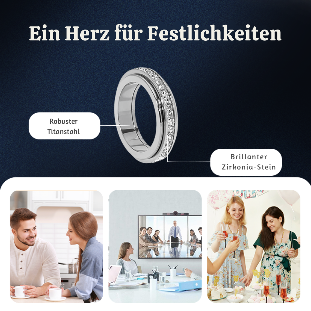 AuraSpin™ – Drehbarer Titan Fidget Ring