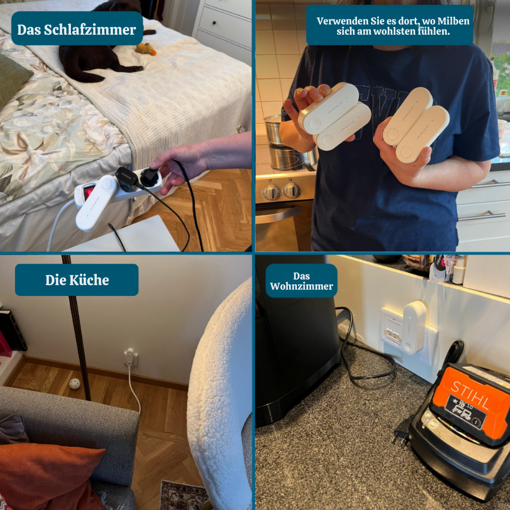 MiteCalm™ – Ultraschall-Staubmilbenreduktionsgerät