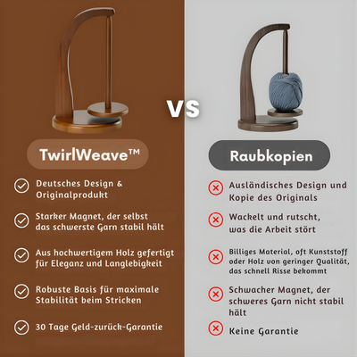 TwirlWeave™ – Verhedderungsfreier 360° Garn Organizer
