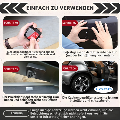 LuxBeam™ – HD LED Auto Tür Willkommenslicht