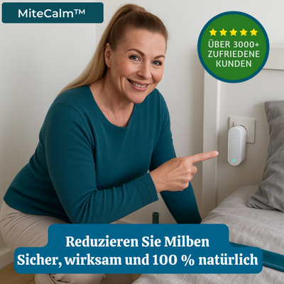 MiteCalm™ – Ultraschall-Staubmilbenreduktionsgerät
