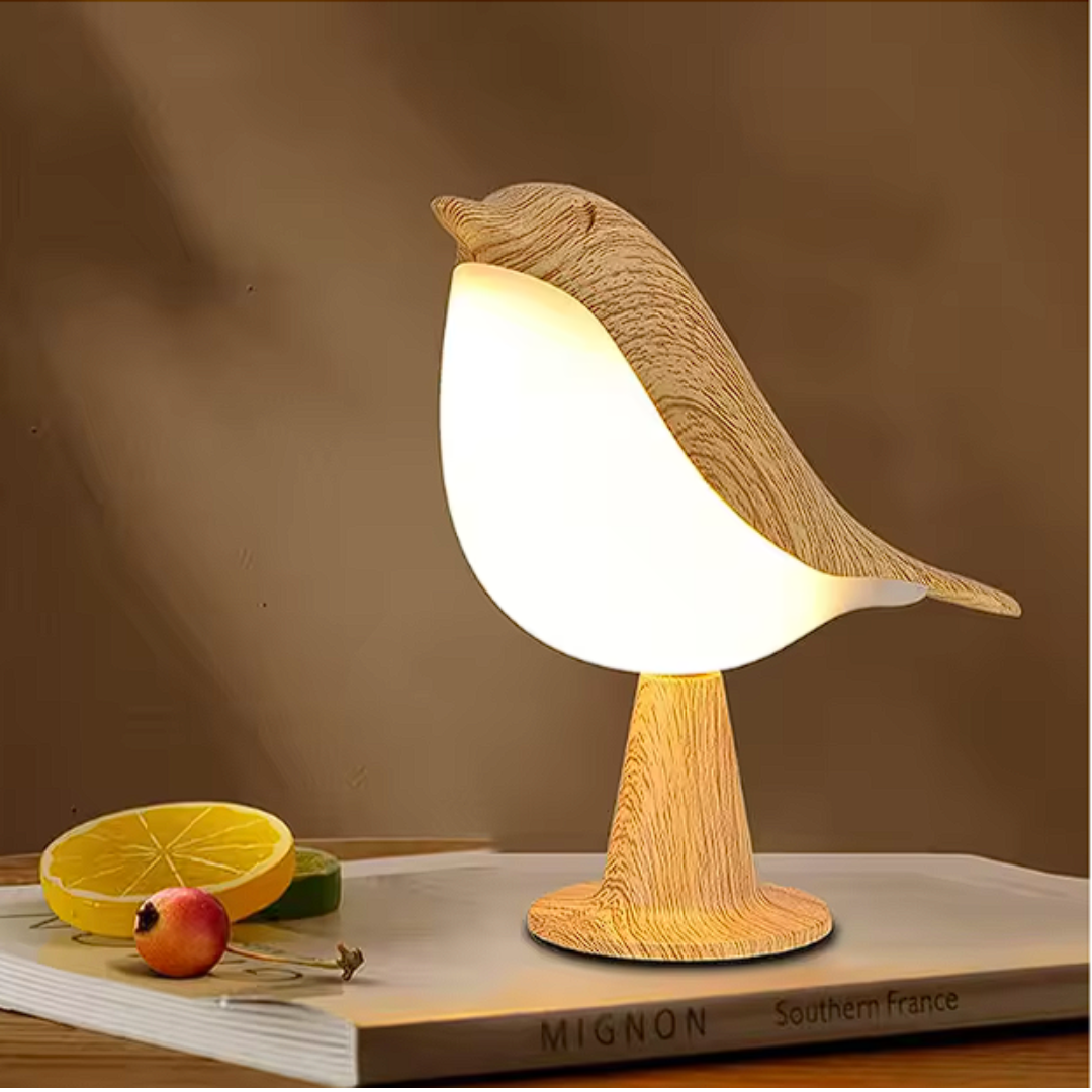 ZenGlow™ – Elegante Nachttischlampe im Vogel-Design