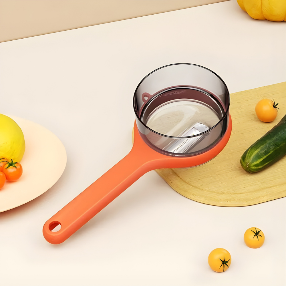 TidyPeel™ – Multifunktionel Skræller med Indbygget Affaldsbeholder