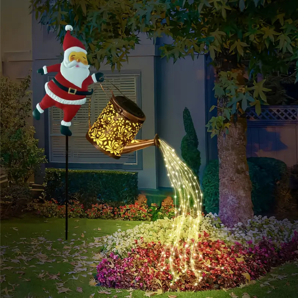 NoelPour™ – Solarbetriebene Weihnachtsmann Gießlampe