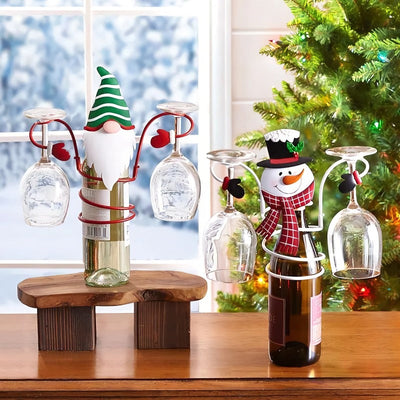 HollyHost™ – Weihnachts Weinflaschen- und Glashalter