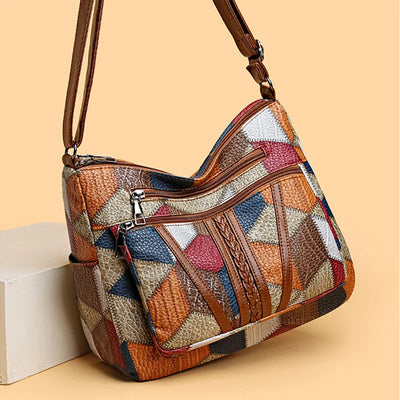 Kirsten™ – Geometrische Handtasche aus Veganem Leder