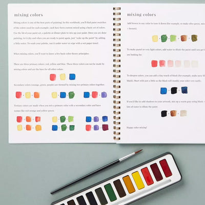 AquaMuse™ – Gemütliches Saisonales Aquarell-Arbeitsbuch