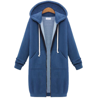 Zarah™ – Kuscheliger Damen Fleece Zip Hoodie