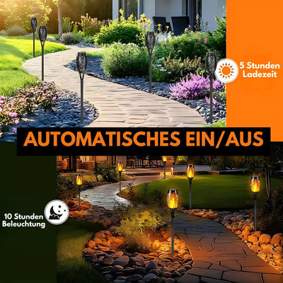 Glowvia™ – Realistische solarbetriebene Flammenfackel