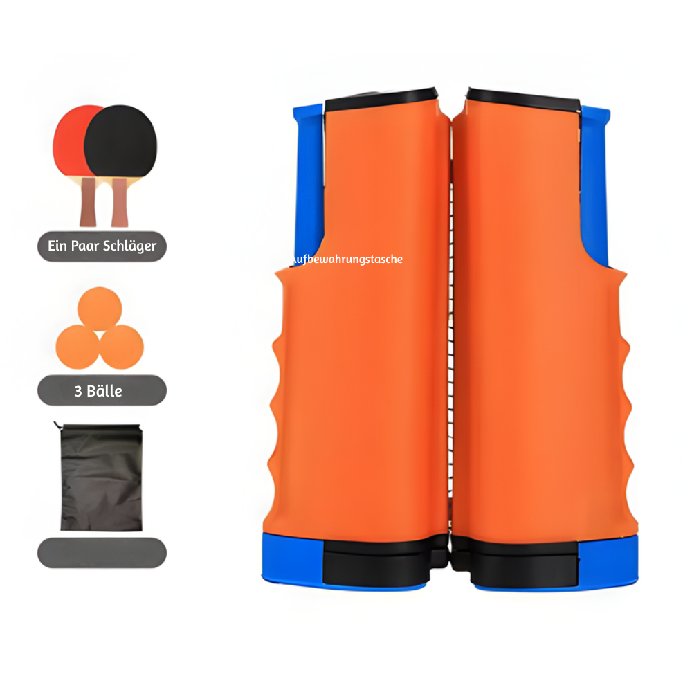 RallyGo™ – Tragbares Komplettes Tischtennis Set
