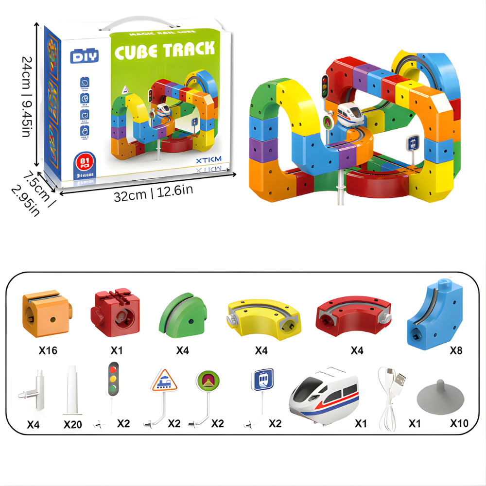 RailQuest™ – Kinder 3D STEM Zug Konstruktionsspielzeug