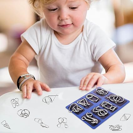 MindTwist™ - Unterhaltsame Pädagogische Metall-Gehirn-Puzzles