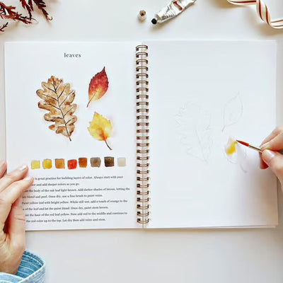 AquaMuse™ – Gemütliches Saisonales Aquarell-Arbeitsbuch