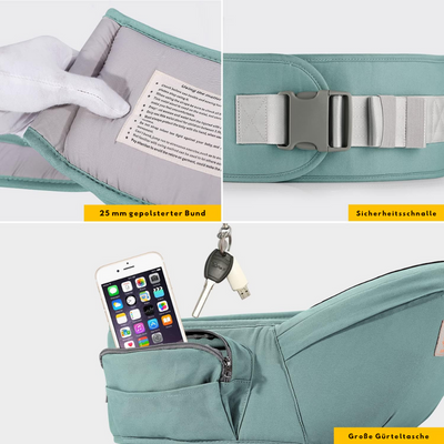 CarryEase™ - Ergonomischer Baby-Hüftsitz