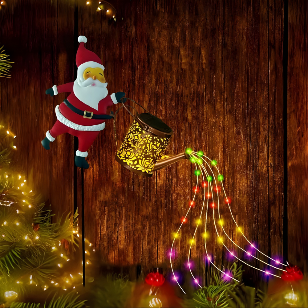 NoelPour™ – Solarbetriebene Weihnachtsmann Gießlampe