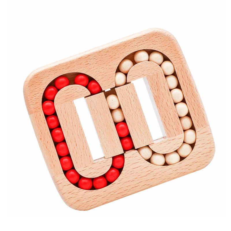 LoopLogic™ – Handgehaltenes Holzperlen-Puzzlespiel