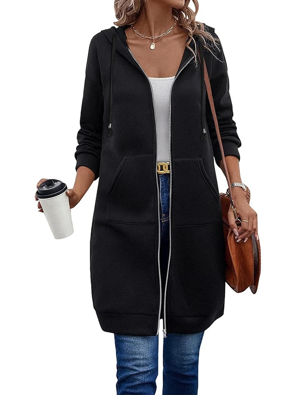 Zarah™ – Kuscheliger Damen Fleece Zip Hoodie