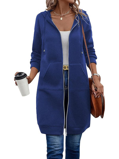 Zarah™ – Kuscheliger Damen Fleece Zip Hoodie