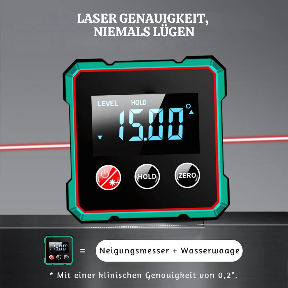 AnglePro™ – Präzises Digitales Taschen-Inklinometer