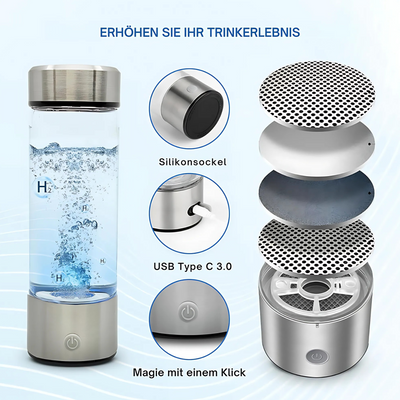 AquaCharge™ - Smart Wasserflasche mit Wasserstoff