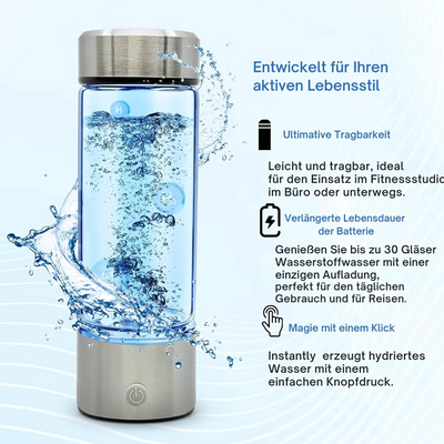 AquaCharge™ - Smart Wasserflasche mit Wasserstoff