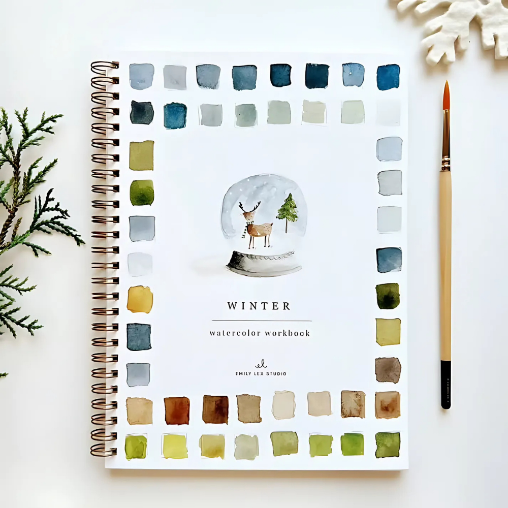 AquaMuse™ – Gemütliches Saisonales Aquarell-Arbeitsbuch