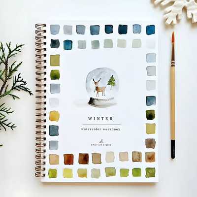AquaMuse™ – Gemütliches Saisonales Aquarell-Arbeitsbuch