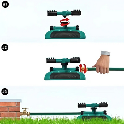 AquaSpin™ – Automatischer 360° Gartensprinkler