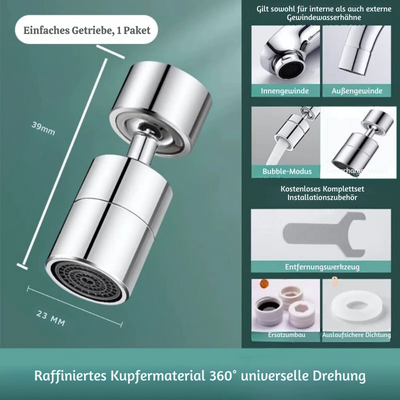 AquaTwist™ – 360° Flexibler Wasserhahn Verlängerer