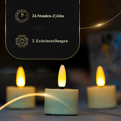 AuraLume™ – Wiederaufladbares LED-Kerzenset mit Fernbedienung