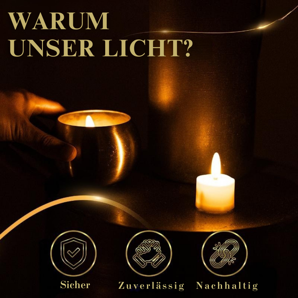 AuraLume™ – Wiederaufladbares LED-Kerzenset mit Fernbedienung