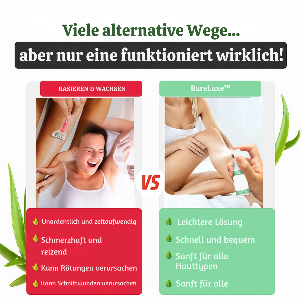 BareLuxe™ – Schmerzfreies Haarentfernungsspray