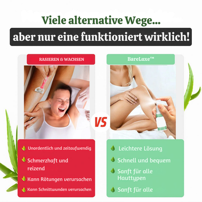 BareLuxe™ – Schmerzfreies Haarentfernungsspray