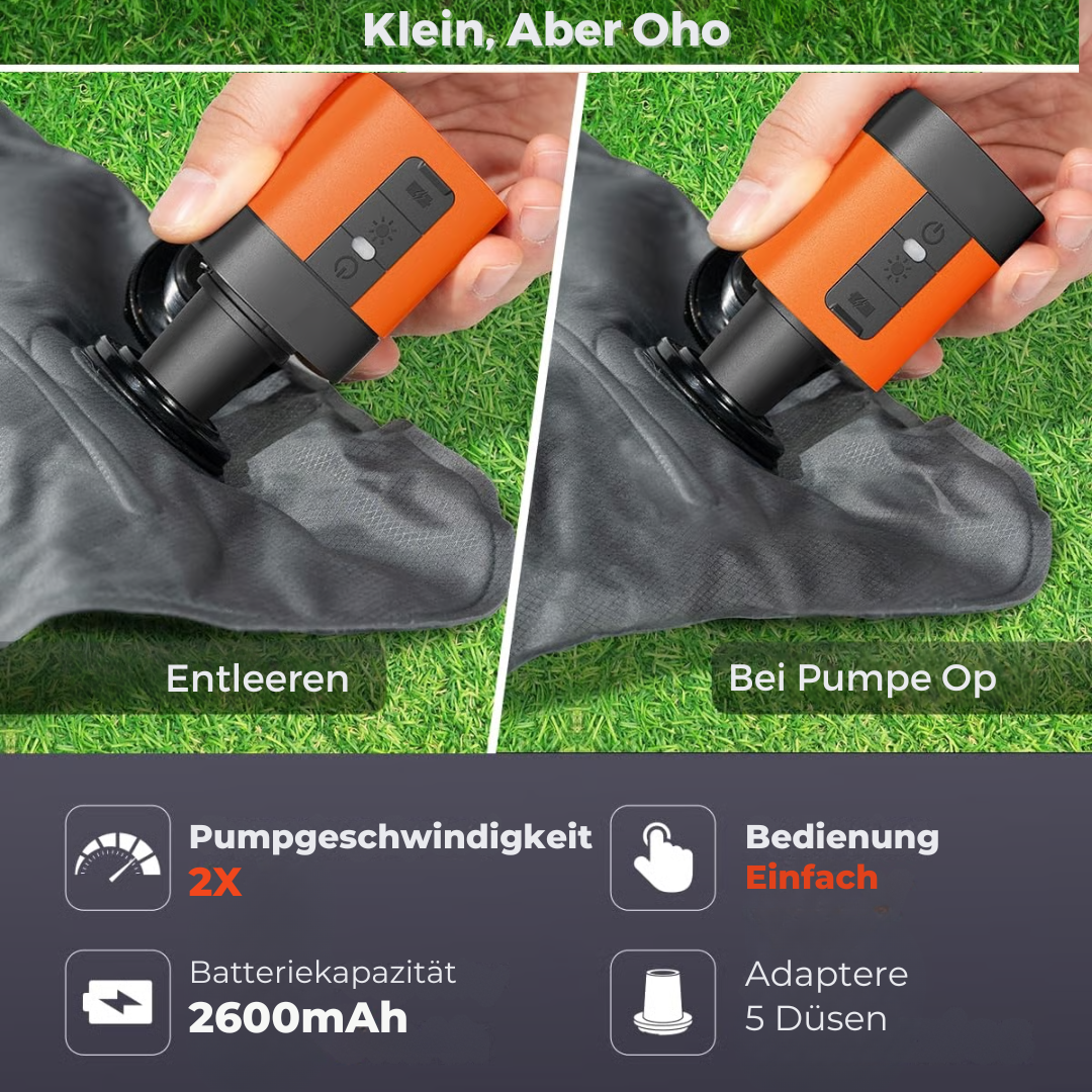 BlitzAir™ – Ultraschnelle Elektrische Luftpumpe