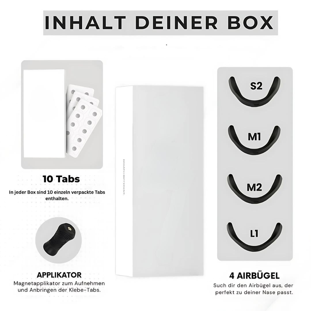 BreatheEase™ – Magnetisches Nasenpflaster