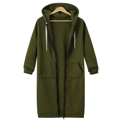 Zarah™ – Kuscheliger Damen Fleece Zip Hoodie